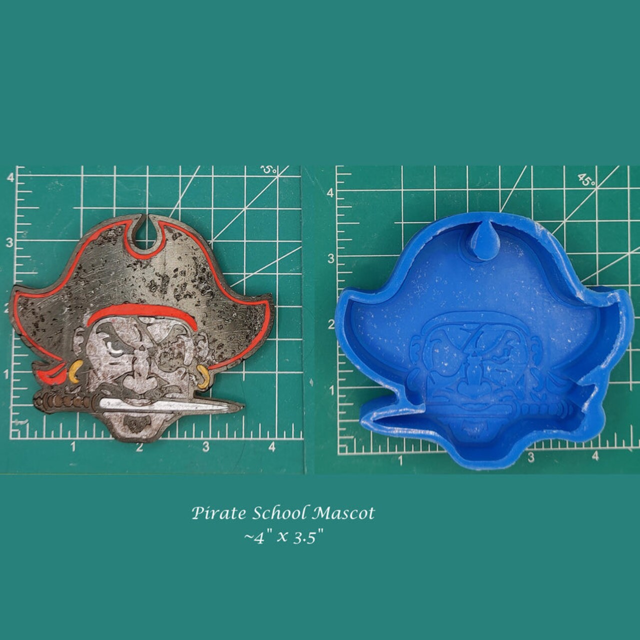 Pirates Buccaneers Raiders Marauders School Mascot Silicone Freshie Mold